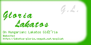 gloria lakatos business card